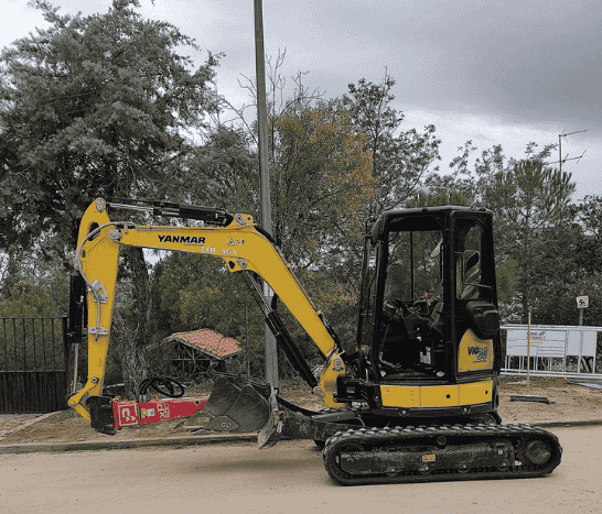 maquina excavadora movimiento tierra excavaciones garber